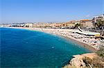 Baie des Anges and Promenade Anglais, Nice, Alpes Maritimes, Provence, Cote d'Azur, French Riviera, France, Mediterranean, Europe