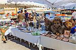 Antique and bric-a-brac market, Villefranche-sur-Mer, Alpes Maritimes, Provence, Cote d'Azur, French Riviera, France, Europe