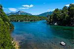 Crystal clear water in the Los Alerces National Park, Chubut, Patagonia, Argentina, South America