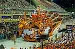 Samba Parade at the Carnival in Rio de Janeiro, Brazil, South America