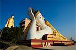 Bodhi Tataung, Buddha statue of 129 m high, and reclining Buddha, Monywa, Sagaing Division, Myanmar (Burma), Asia