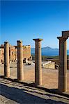 Acropolis, Lindos, Rhodes, Dodecanese, Greek Islands, Greece, Europe