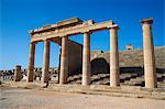 Lindos Acropolis, Lindos, Rhodes, Dodecanese, Greek Islands, Greece, Europe