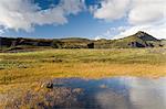Landscape near Solheimajokull, Iceland, Polar Regions