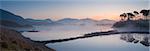 Derryclare Lough at dawn, Connemara, County Galway, Connacht, Republic of Ireland, Europe