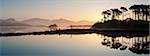 Derryclare Lough at dawn, Connemara, County Galway, Connacht, Republic of Ireland, Europe