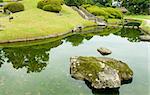 Zen stone path in a Japanese Garden