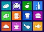 Kitchen and food icons