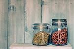 Photo of jars with beans and seeds