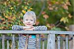 cute smiling boy spending time outdoor