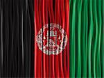 Vector - Afghanistan Flag Wave Fabric Texture Background