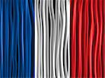 Vector - France Flag Wave Fabric Texture Background