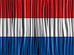 Vector - Netherlands Flag Wave Fabric Texture Background