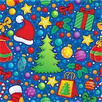 Christmas seamless background 3 - eps10 vector illustration.