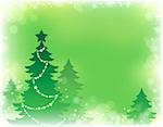 Christmas tree silhouette theme 3 - eps10 vector illustration.