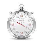 Stopwatch on white background, vector eps10 illustration