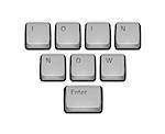 Phrase Join Now on keyboard and enter key. Vector concept illustration