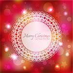 Sparkling Colorful Christmas Star Greeting Card