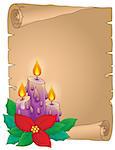 Christmas thematic parchment 5 - eps10 vector illustration.