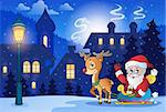 Winter scene with Christmas theme 6 - eps10 vector illustration.