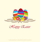 Decorate with Easter eggs with space for text