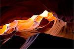 Eroded cave rock formation, Antelope Canyon, Page Arizona, USA