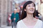 Portrait of Young Woman Outdoors in Beijing