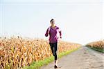 Mature Woman Jogging Outdoors, Baden-Wurttemberg, Germany