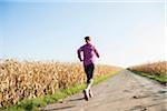 Mature Woman Jogging Outdoors, Baden-Wurttemberg, Germany