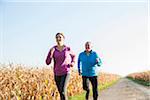 Couple Jogging Outdoors, Baden-Wurttemberg, Germany