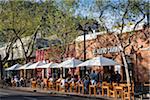 Outdoor Restaurants along Pio Nono Street, Bellavista District, Santiago, Chile