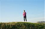 Mature Woman Jogging Outdoors, Mannheim, Baden-Wurttemberg, Germany