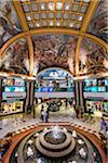 Overview of Galerias Pacifico shopping centre with famous frescos, Buenos Aires, Argentina