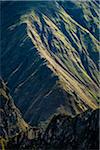 Close-up of mountain side, the Andes Mountains at Machu Picchu in the Sacred Valley of the Incas, Peru