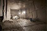 Inside a marble quarry