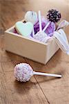 Still life with box of lollipops