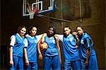 Portrait of female basketball team