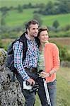 Couple on a hiking tour