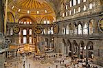 Interior of the Hagia Sophia, Istanbul, Turkey