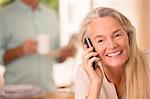 Senior woman talking on cell phone