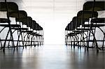 Empty chairs in office