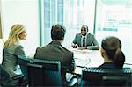 Business people talking in meeting