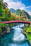 Sacred Bridge of Nikko, Japan.