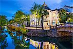 Historic canal in Kurashiki, Okayama, Japan.