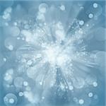 blue christmas  and new years abstract bokeh  background