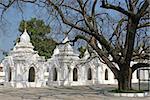 Kuthodaw Pagoda, the largest book of the world. Mandalay, Myanmar