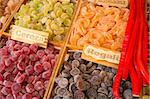 Full frame take of fruit jelly candy on a market stall