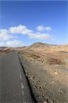 On the road in Fuerteventura island (Spain)