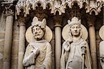 Notre Dame de Paris Exterior Details, Paris, France