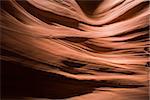 View of the sandstone patterns in the Antelope canyon, Arizona